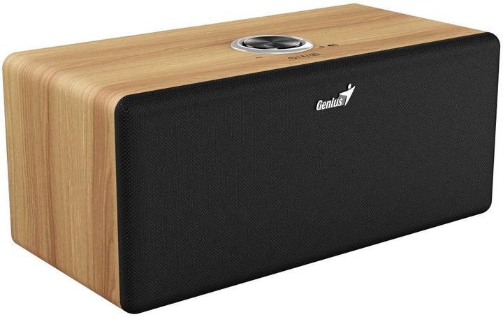 Genius SP-HF505BT Bluetooth-Lautsprecher hellbraunes Holz