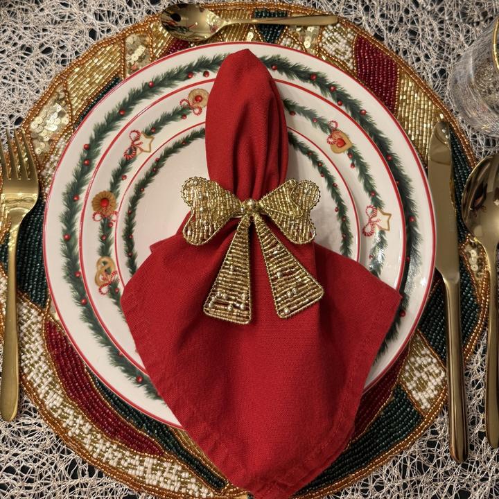 Image du produit Mon Chouchou Tischset Rauten Motiv Perlen (36 cm)
