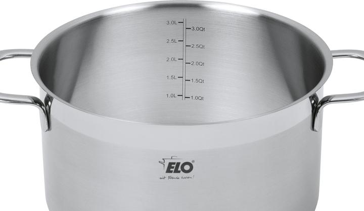 Actual product image ELO Saucepan set Top Collection stainless steel 5 pieces (Pan set + pot set, Stainless steel)
