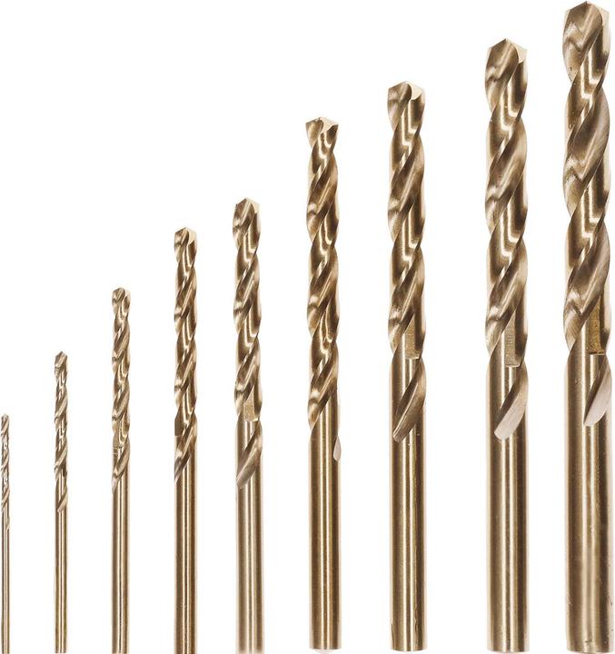 Actual product image Bosch Professional Zubehör PRO Stainless Steel HSS-Co twist drill bit set, 10 pcs. (5 mm, 6 mm, 7 mm, 8 mm, 10 mm, 4 mm, 3 mm, 2 mm, 1 mm, 9 mm)