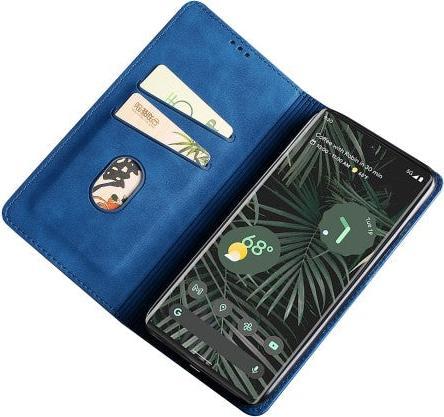 Produktbild Cover-Discount Google Pixel 6 Pro - Vintage Flip Case Hülle dunkelblau (Google Pixel 6 Pro)