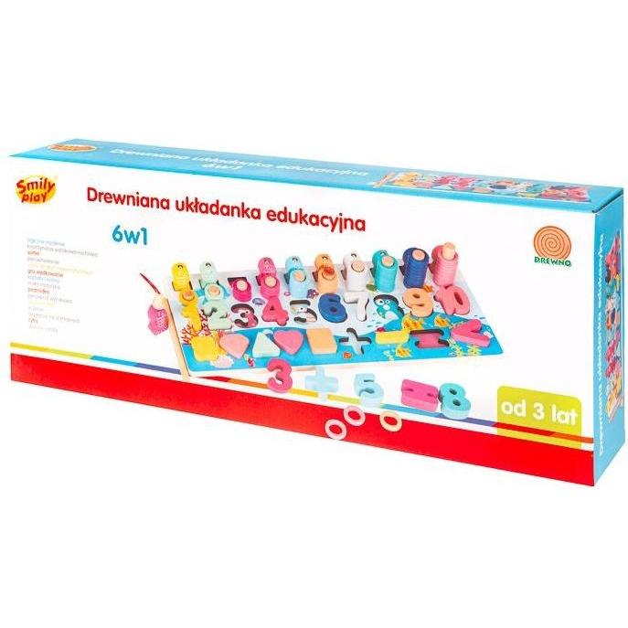 Smily Układanka drewniana Montessori Cyfry
