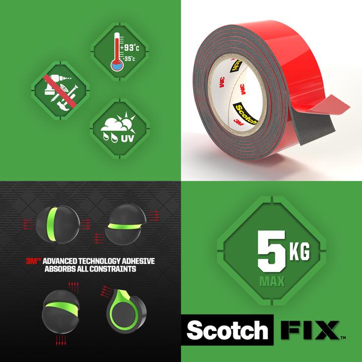 Image du produit Scotch Bande de montage extérieur Fix (19 mm)