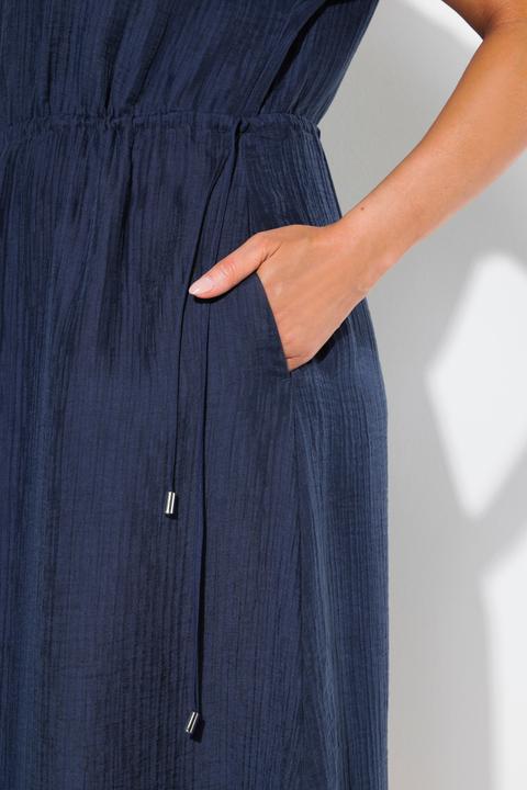 Immagine prodotto Ulla Popken Abito maxi dal taglio smanicato con coulisse e scollo a V (50, 52)