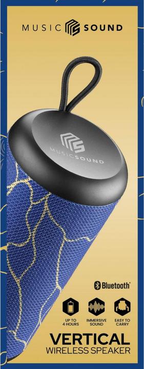 Actual product image Music Sound Vertical Speaker Bluetooth 5W Veins (4 h)