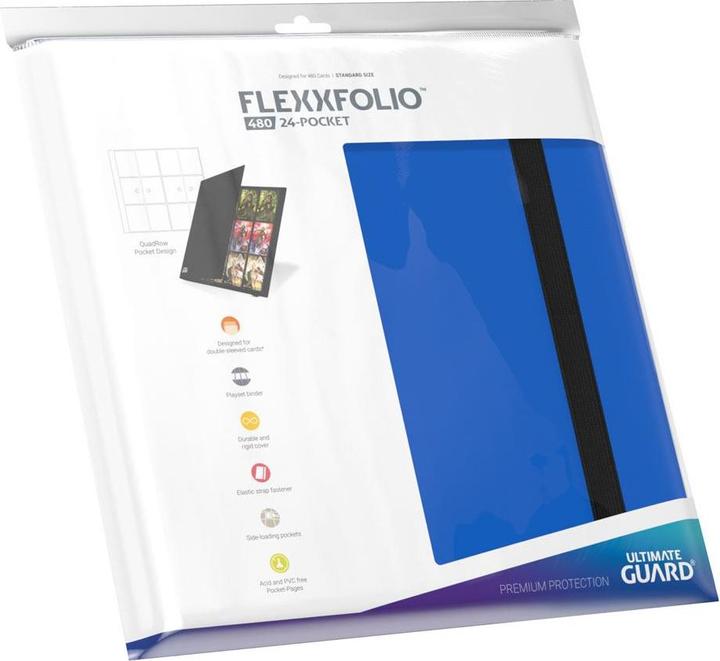 Produktbild Ultimate Guard UGD010349 - Flexxfolio 480 – 24-Pocket (Quadrow) Kartenmappe, blau