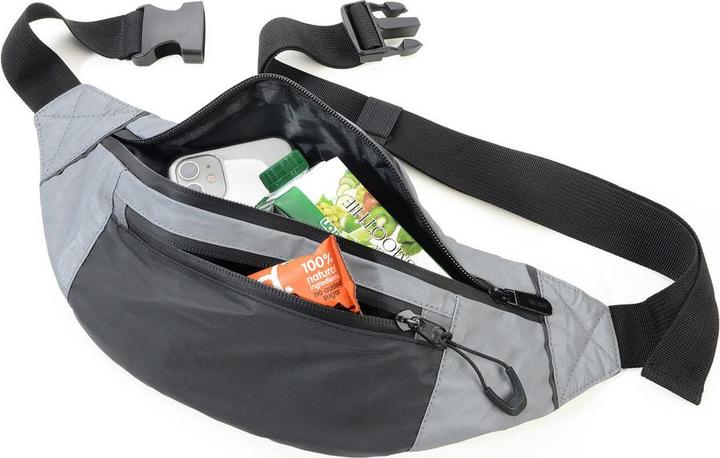 Produktbild Troika REFLECTIVE BAG Gürteltasche reflektierend, grau/schwarz