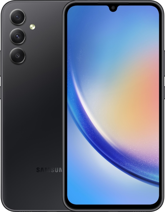 Samsung Galaxy A34 5G (128 Go, Awesome Graphite, 6.60", Double SIM, 48 Mpx, 5G)
