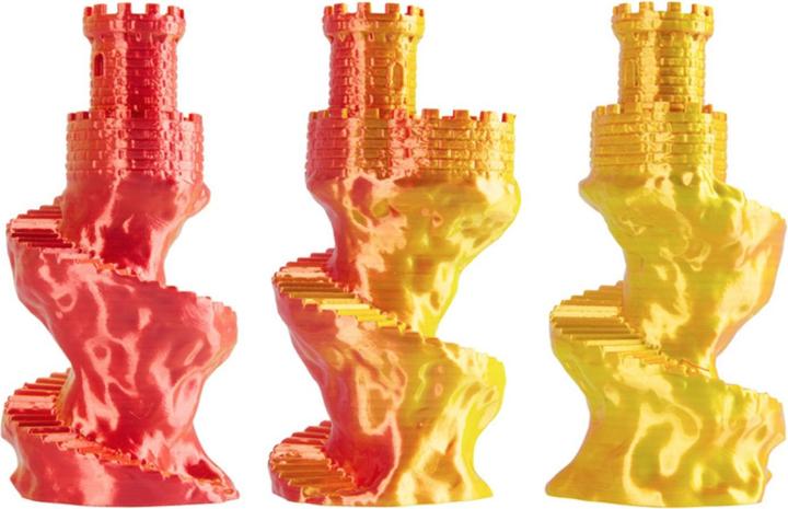 Immagine prodotto Filament · PLA Magic SILK · SOLAR FLARE · 1.75mm · 1kg (PLA, 1.75 mm, 1000 g, Multicolore)