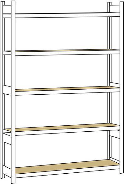 Actual product image Schulte Lagertechnik Wide span rack, with chipboard, height 3000 mm