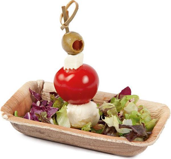 Actual product image Naturestar Organic bowl rectangular palm leaf (200 x)