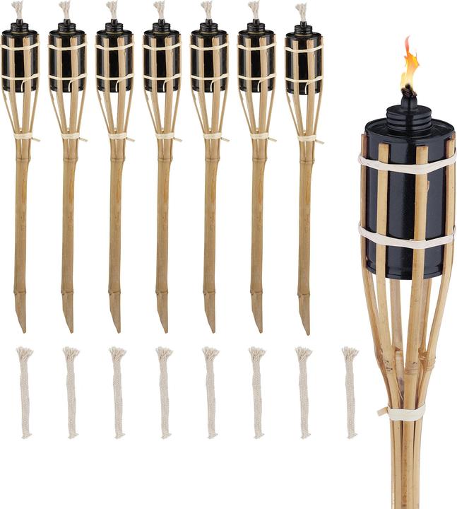 Relaxdays 8x garden torch