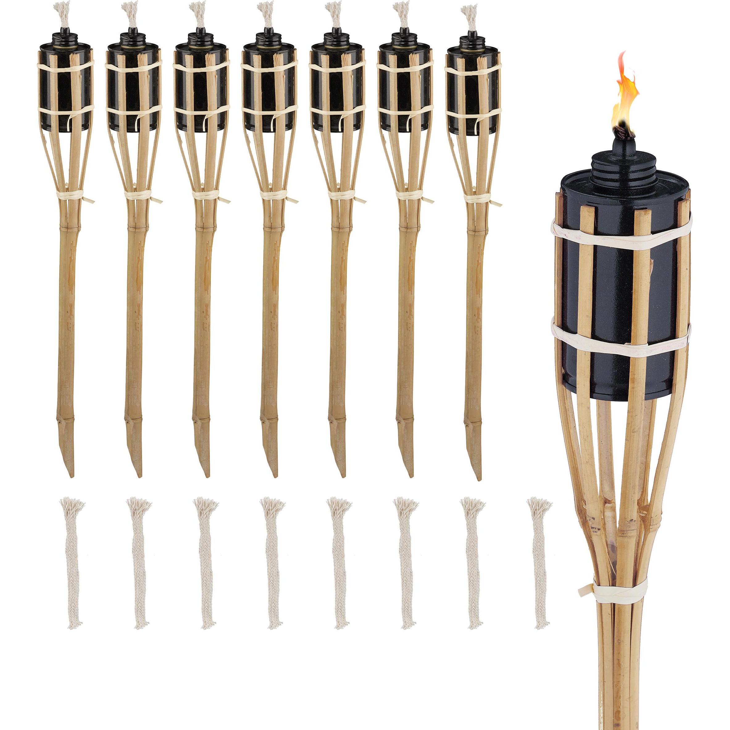 Relaxdays, Fackel, 8x Gartenfackel
