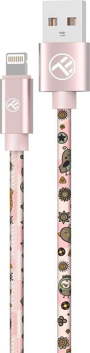 Image du produit Tellur Graffiti USB to Lightning cable 3A 1m rose (1 m, USB 3.2 Gen 1)