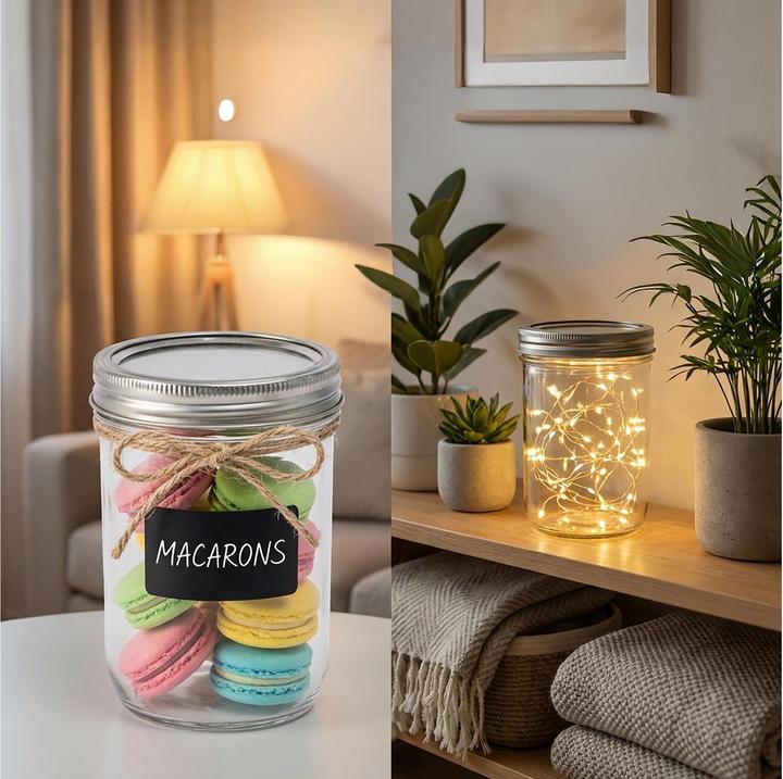 Actual product image Relaxdays Preserving jar set (8 pcs., 0.25 l)