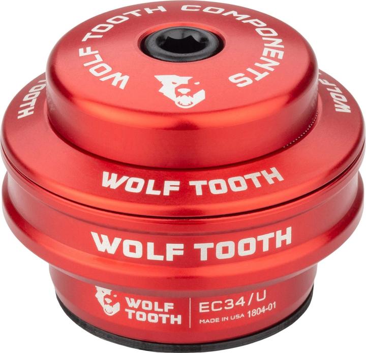 Productafbeelding Wolf Tooth Performance balhoofdset bovendeel, 1 1/8", EC34/28.6/H16, kort, rood