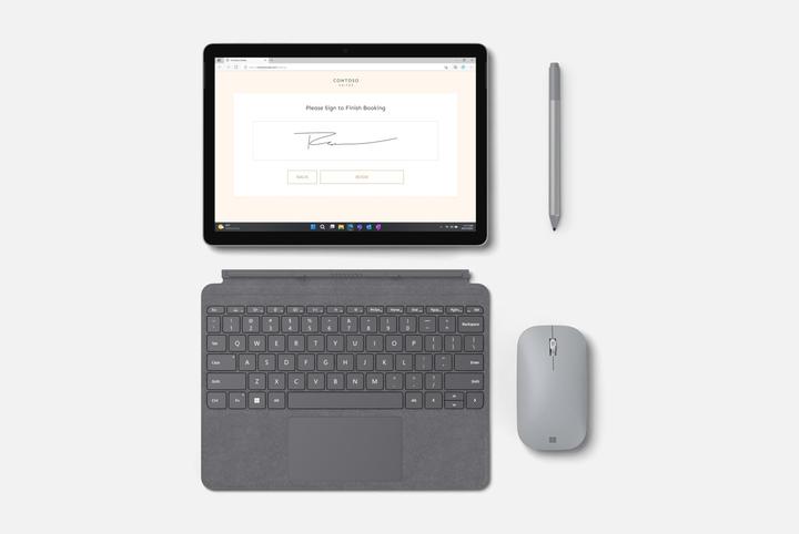 Produktbild Microsoft Surface Go 4 for business (10.50", 128 GB, 8 GB, Ohne Tastaturlayout, Intel N200)