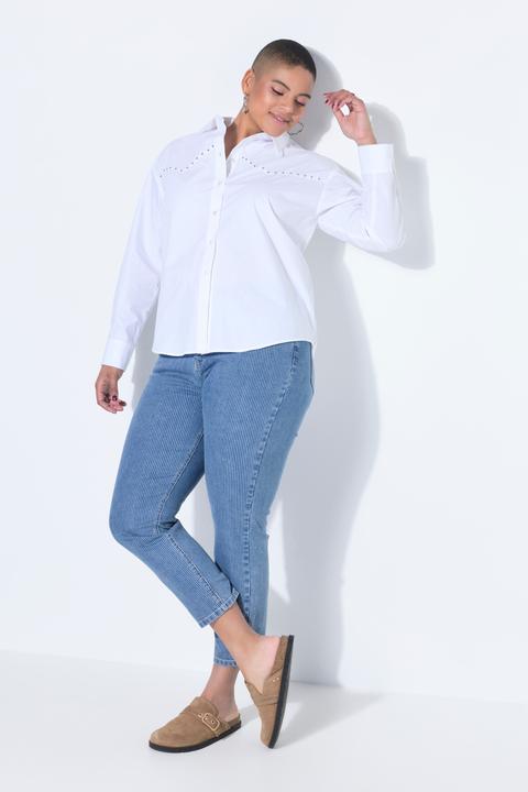 Immagine prodotto Studio Untold Mom jeans con cinque tasche e righe (48)