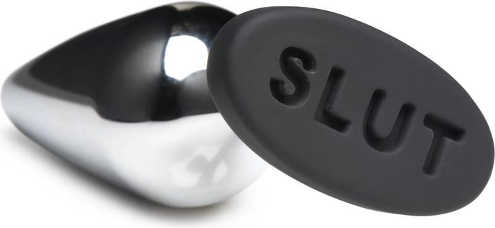 Produktbild Master Series XR Brands Butt Slut Metall & Silikon Butt Plug Silber