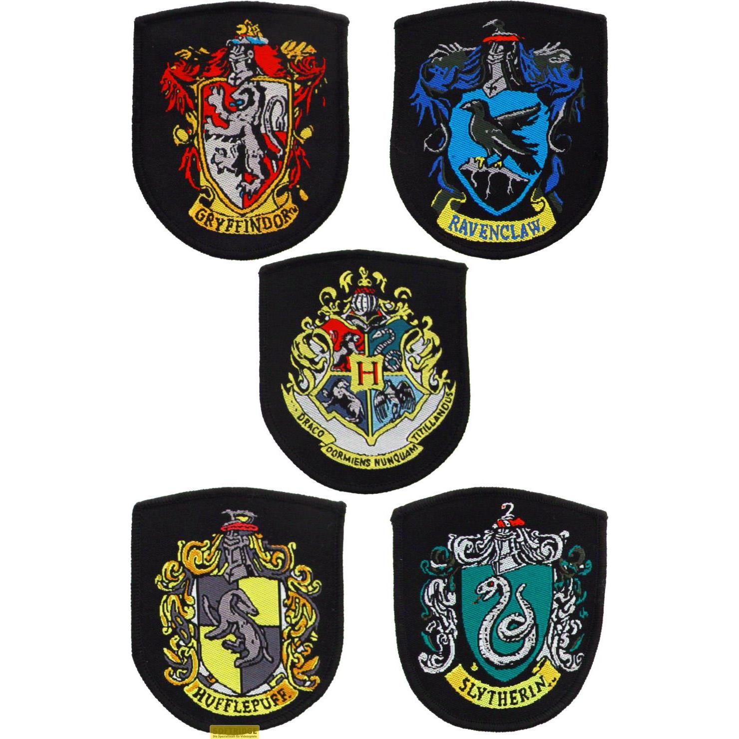 Cinereplicas Harry Potter 5er-Pack Hauswappen, Applikationen