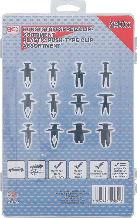 Actual product image BGS Plastic expanding clip range