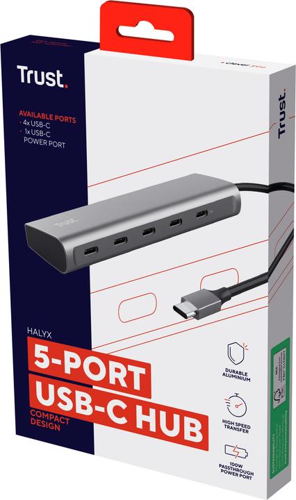 Produktbild Trust Halyx (USB-C, 5 Ports)