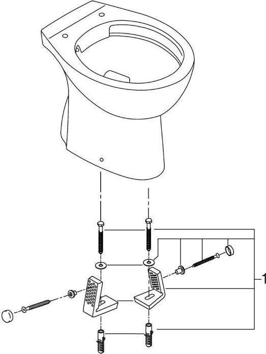 Produktbild Grohe Bau Keramik Stand-Tiefspül-WC