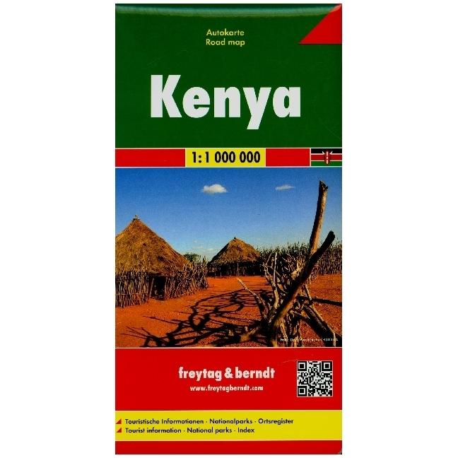 Freytag Berndt Autokt. Kenya (Kenia), Landkarte