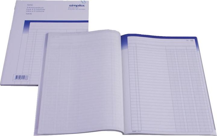 Produktbild Simplex Durchschreibebuch Kolonnen Oneco (100x)