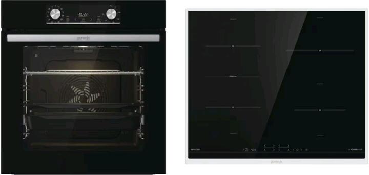 Produktbild Gorenje Gore Herd Black Steam SET Pyro A+ bk BPSX 6737 E06BG + IT 43 X