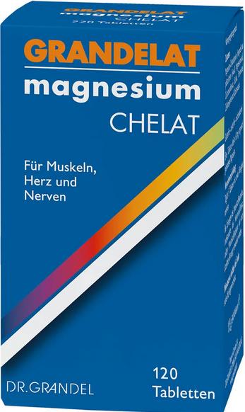 Produktbild Grandelat Magnesium Tabletten Chelat (120Stk) (120 Stück, Tabletten, 162 g)