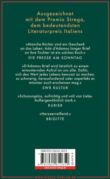 Actual product image Brief an mein Kind (German, Ada D'Adamo, Karin Krieger, 2026)