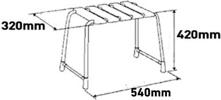 Actual product image Animo Bath stool (120 kg)