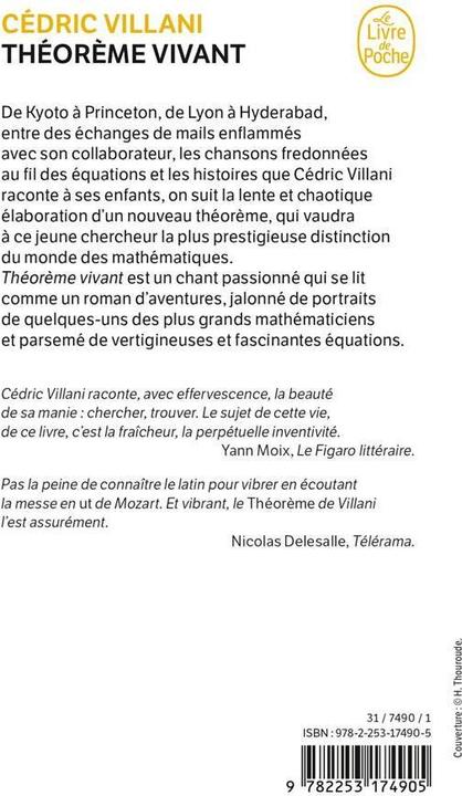 Immagine prodotto Théorème vivant (Documents) (Francese, Villani Cédric, 2013)