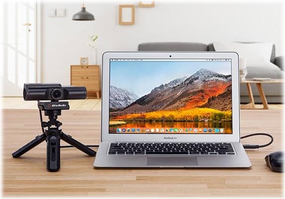 Actual product image AVerMedia PW513 Webcam 8 MP 3840 x 2160 pixels USB-C Black (8 Mpx)