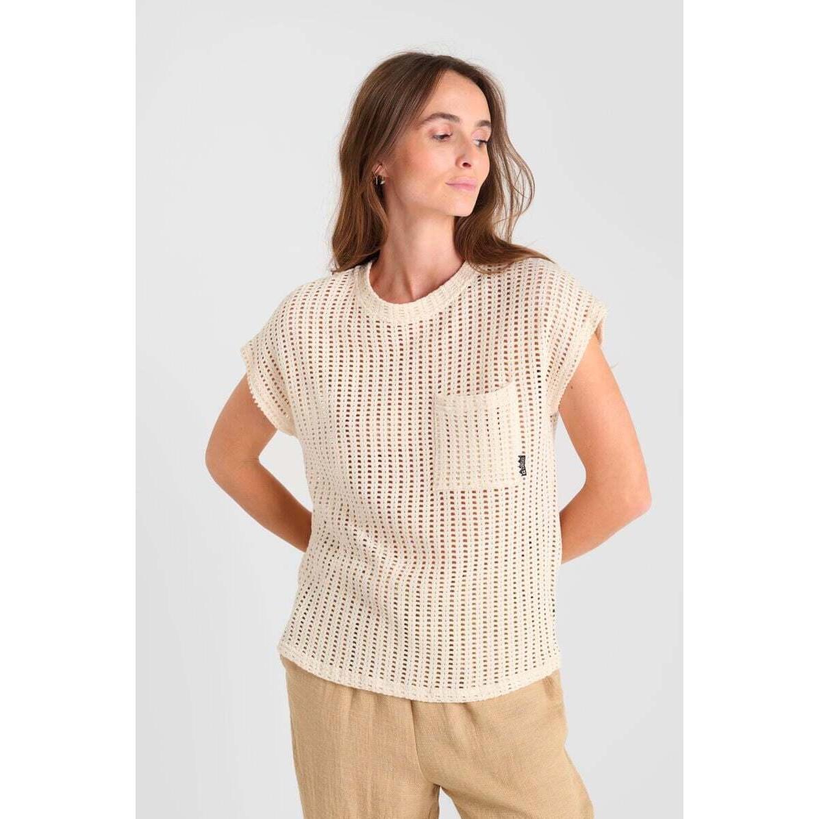 Le Temps Des Cerises, Damen, Shirt, Gafo, Beige, (S)