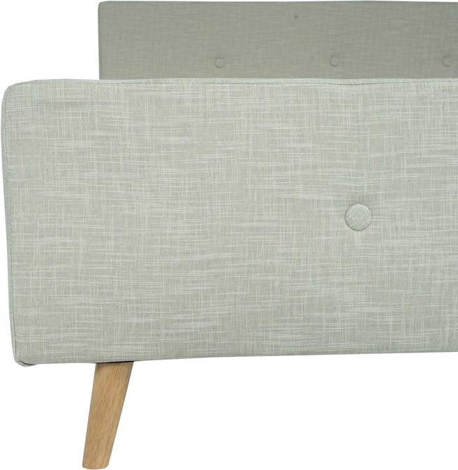 Actual product image Swisshandel24 Upholstered bed HWC-J98, bed double bed bed frame with slatted frame, solid wood 180x200cm (180 x 200 cm)