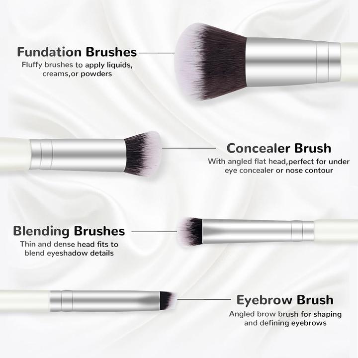 Actual product image Start Makers Make Up Pinsel Concealer Foundation Doppelseitig 2 Stück (Set)