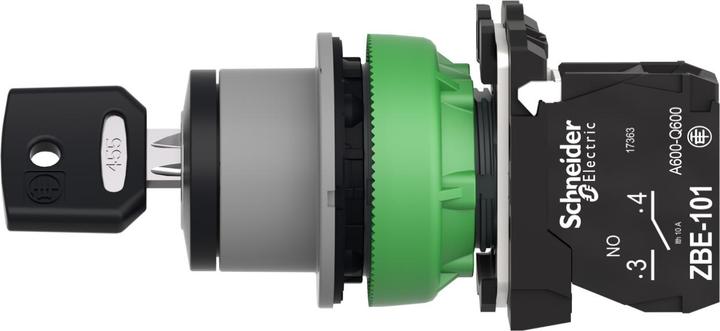 Actual product image Schneider Electric Key switch, complete, plastic, 2- XB5FG61C0