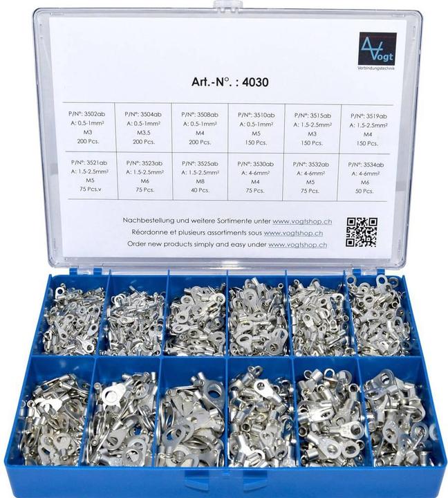 Actual product image Vogt Verbindungstechnik Ring cable lug assortment 0.50