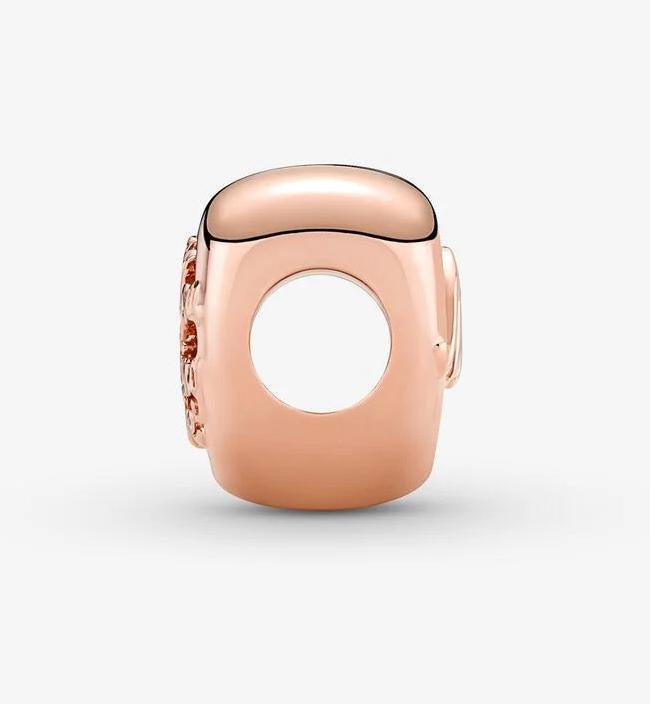 Image du produit Pandora Charm coeur Thank You Mum (Métal, plaqué or rose)