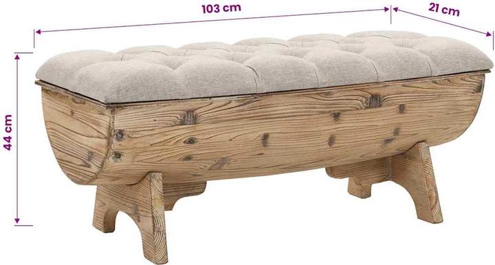 Produktbild vidaXL Fussbank (103 cm)