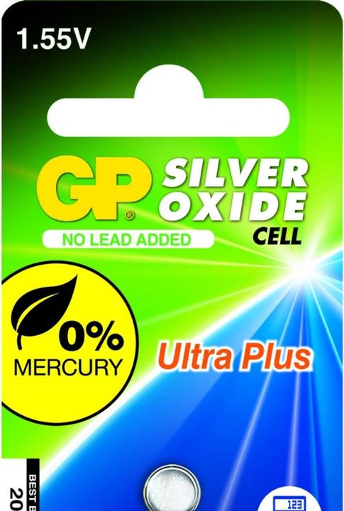 Actual product image GP Batteries Silver Oxide Cell 392 Disposable Battery SR41 Siler-Oxide (S) (1 pcs., LR41, 42 mAh)
