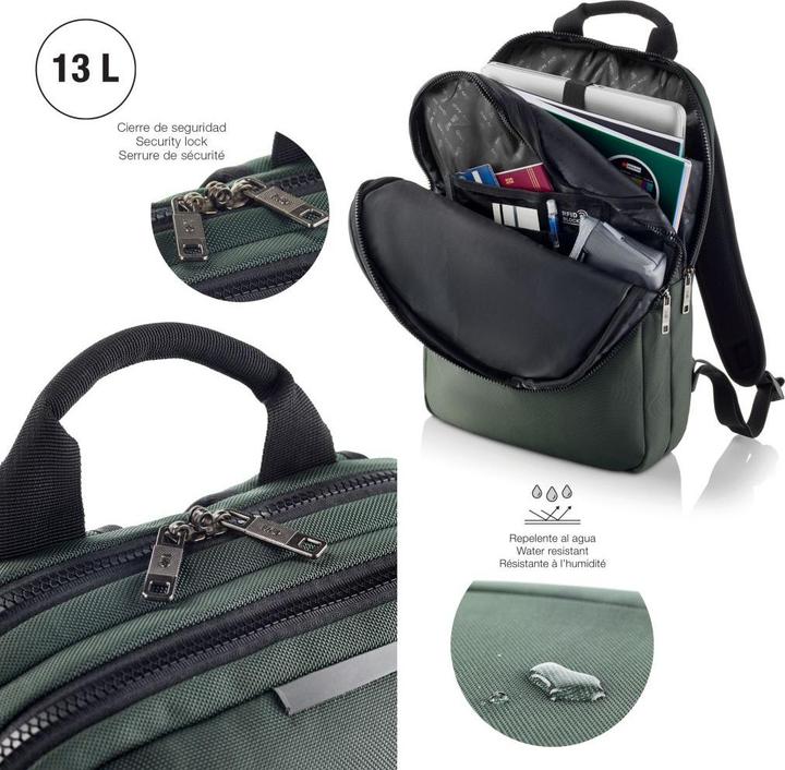 Actual product image Miquelrius Bag to work Series Rucksack S grün 13l (13 l)