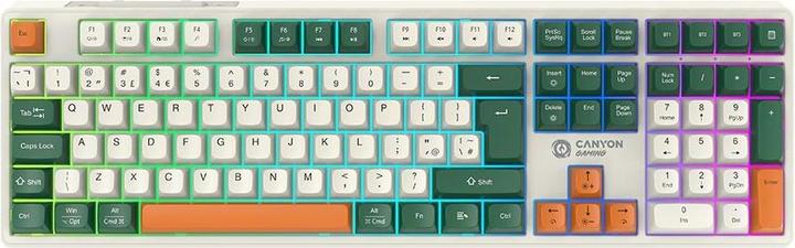 Actual product image Canyon Computer keyboard keyboard Shadder GKW-11 Mech RGB UK/US Wireless White