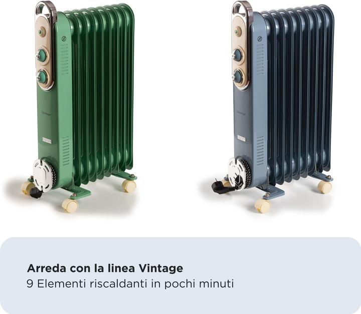 Actual product image Ariete Oil radiator ARI-8251-BL 2000 W, detail colour: blue (2000 W)