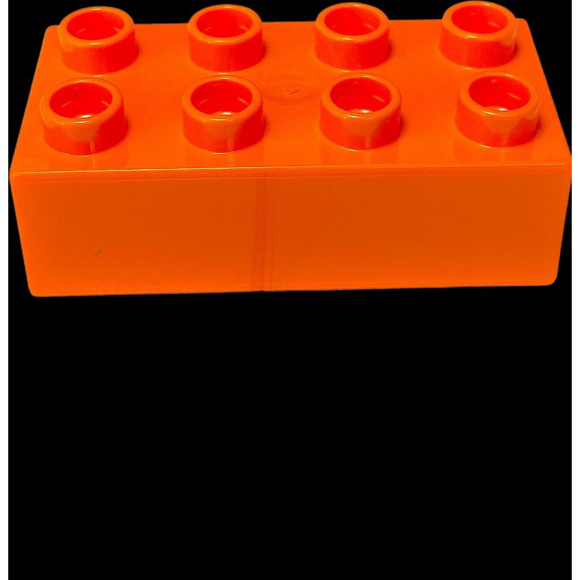 LEGO Duplo 2x4 Steine Orange - 50 Stück - Grundbausteine 3011 NEU (3011)
