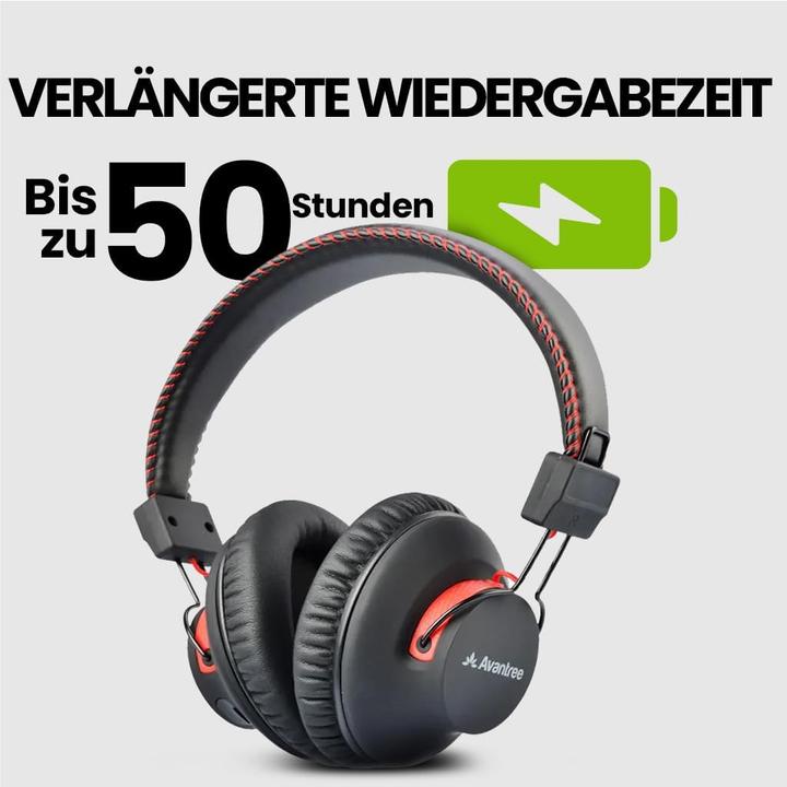 Image du produit Avantree HT41899 Plus 2 TV-Kopfhörer mit Sender & Lade-Docks (NC, 50 h, Sans fil)