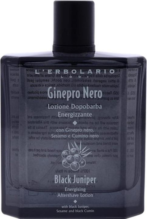 L'erbolario Black Juniper Energizing Aftershave Lotion 3.3oz (Aftershave Lotion, 100 ml)