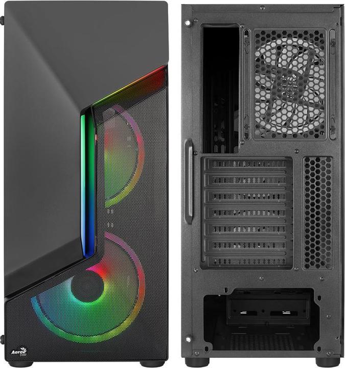 Produktbild AeroCool Scape-G-BK-v3 Midi-Tower, Tempered Glass, ARGB (mATX, Mini-ITX, ATX)